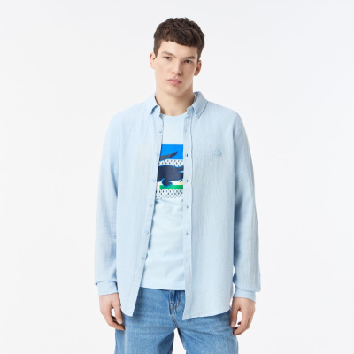 Мужская хлопковая рубашка Lacoste