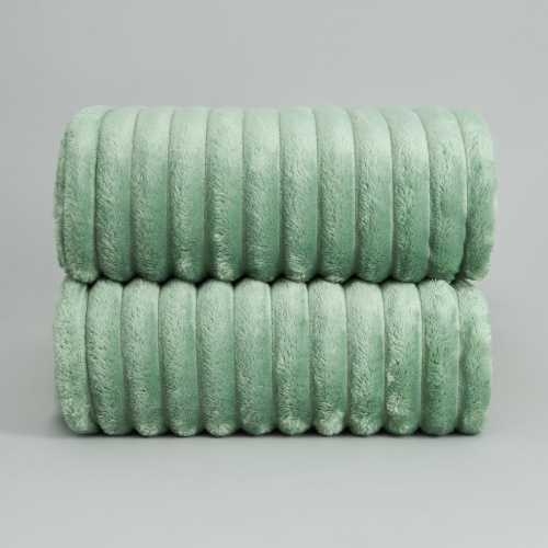 Плед Soft strip, нефрит