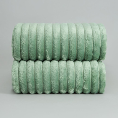 Плед Soft strip, нефрит