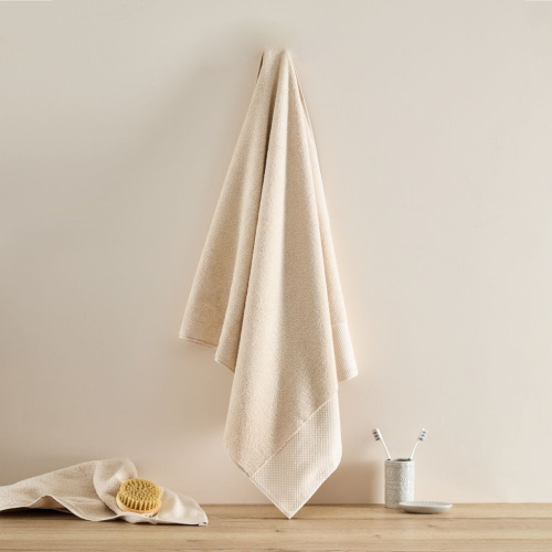 Полотенце махровое Strisce, бежевое