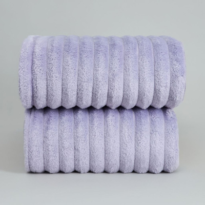 Плед Soft strip, сирень