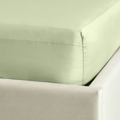 Простыня на резинке Fog Green