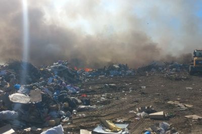 В Намцах произошло возгорание на мусорном полигоне / ЯСИА   