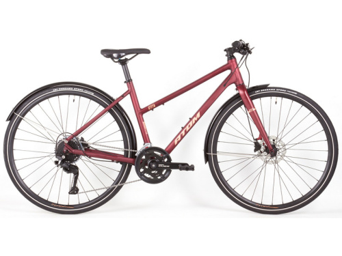 Женский велосипед Atom Symbiotic Speed Lady, год 2024, цвет Красный, ростовка 15.5