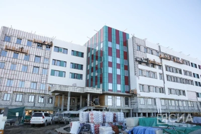 Строительная готовность смарт-поликлиники в Якутске составила 90% / Саина Титова Якутск Якутск Республика Саха (Якутия)