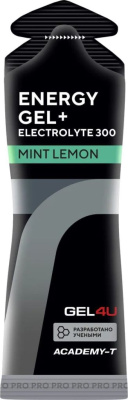 Гель изотонический Gel4U УГЛЕВОДНЫЙ С ЭЛЕКТРОЛИТАМИ (60 мл Мятный лимон)