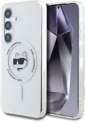 Чехол Karl Lagerfeld NFT Choupette MagSafe для Galaxy S25 прозрачный