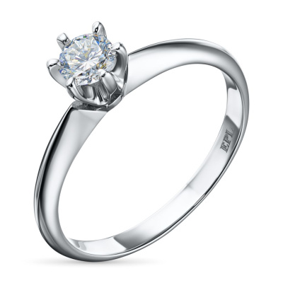 Помолвочное кольцо из белого золота э4712кц05153100_white