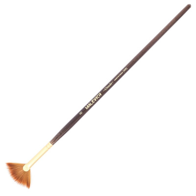 Кисть синтетика №8 веерная Малевичъ "Клод"