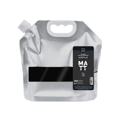Акрил Малевичъ "Matt" 1 литр, черная, матовая