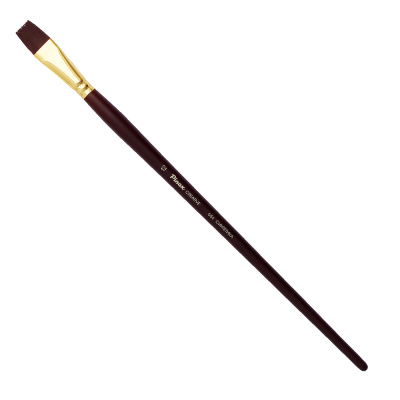 Кисть синтетика №12 плоская Pinax "Creative 684" жесткая, длинная ручка