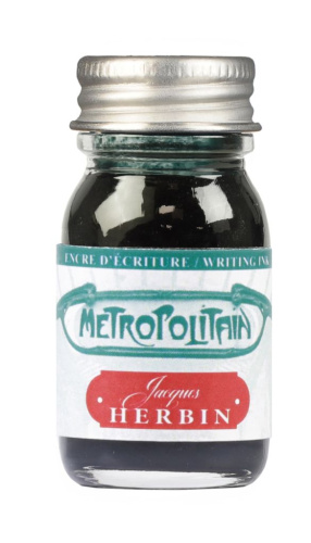 Чернила Herbin в банке 10 мл, Цвета Парижа Metro Parisien Зеленый