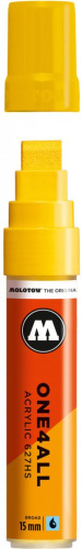 Маркер акриловый Molotow "627HS" ONE4ALL 15 мм Жёлтый