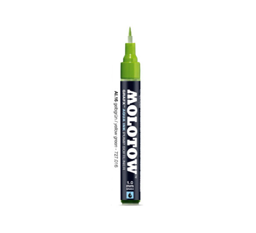 Маркер акварельный Molotow "GRAF-X" 1 мм Жёлто-Зелёный