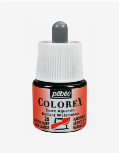 Чернила акварельные Pebeo "Colorex" 45 мл №26 Марс оранжевый