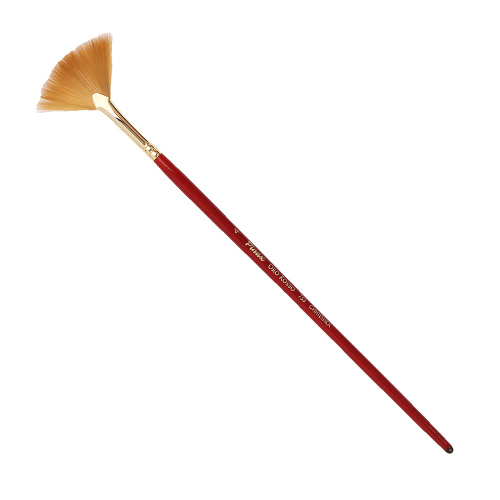 Кисть синтетика №4 веерная Pinax "Oro Rosso 753" короткая ручка