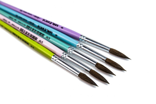 Кисть пони микс №2 круглая Малевичъ "KIDS"