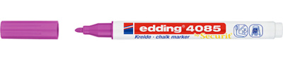 Маркер меловой Edding "4085" 1-2 мм с круглым наконечником, малиновый