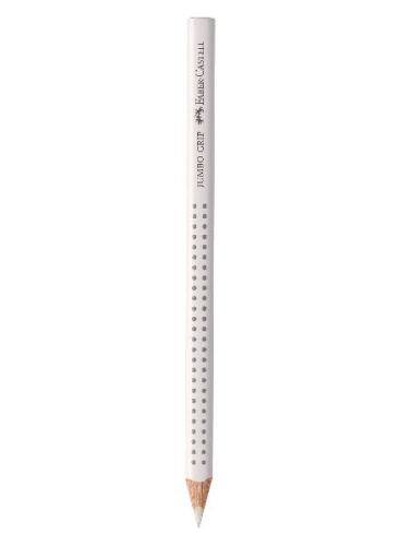 ?Карандаш Faber-castell "Jumbo Grip" для рисования по темной поверхности Белый
