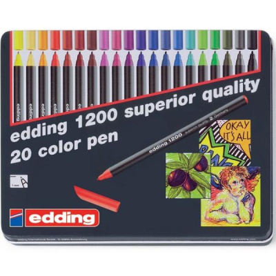 Набор фломастеров Edding 20 цв 1 мм
