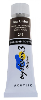 Акрил Daler-Rowney "SYSTEM 3" 75 мл Умбра натуральная