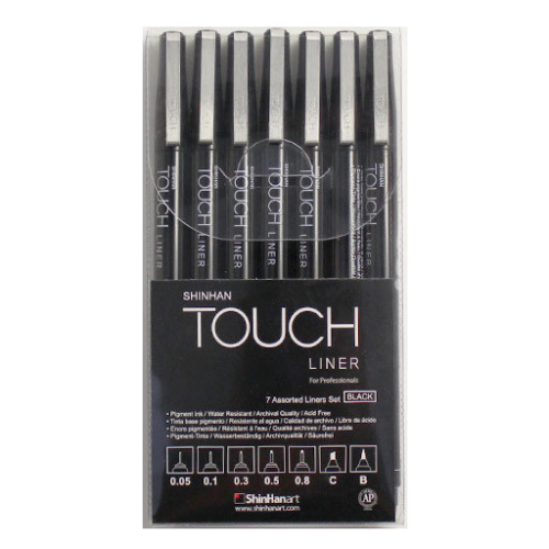 Набор линеров Touch Liner 7 шт. 0,05 мм-0,8 мм C, B