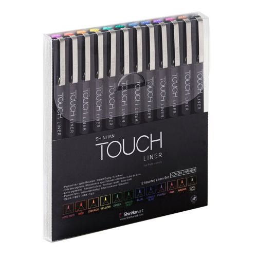 Набор линеров Touch Liner Brush 12 шт. цветные