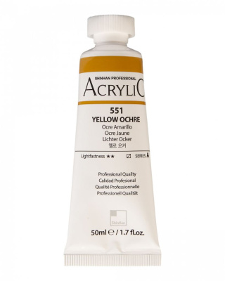 Акрил ShinHanart "Professional" туба 50 мл №551 Охра желтая кат.A