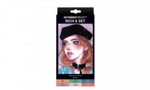 Набор маркеров SKETCHMARKER Brush Rich 6 шт