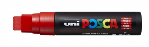 Маркер UNI "POSCA" PC-17K, 15,0 мм, наконечник скошенный, цвет красный