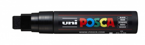 Маркер UNI "POSCA" PC-17K, 15,0 мм, наконечник скошенный, цвет черный