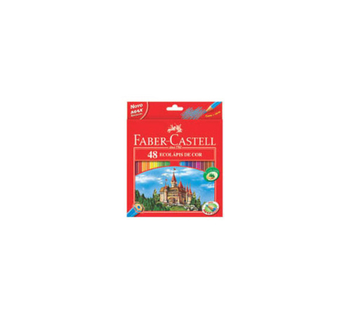 Набор карандашей цветных Faber-castell Eco "Замок" 48 цв + точилка в картоне