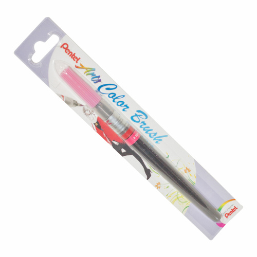 Кисть с краской Pentel "Colour Brush" Розовый