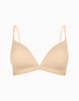 Бюстгальтер с треугольными формованными чашками без косточек на перемычке Portofino Skin
