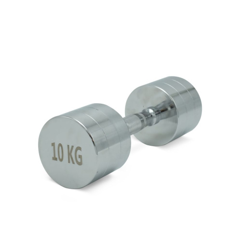 Гантель UNIX Fit PRO круглая хромированная 10 кг, 2 шт.