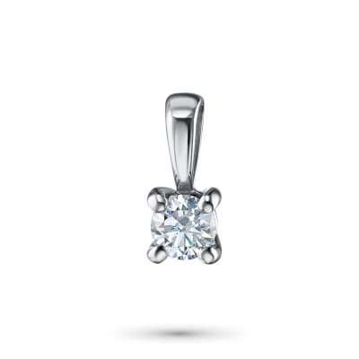 Подвеска из белого золота с бриллиантом э4001пд12161100