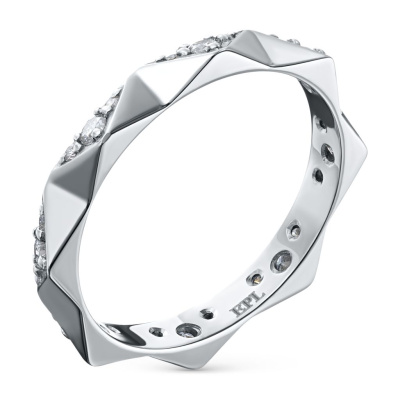 Кольцо из белого золота с бриллиантами э4001кц03210354