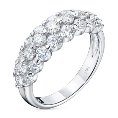 Классическое кольцо из белого золота э4712кц03210902_white