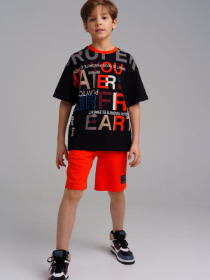 Комплект трикотажный для мальчиков: фуфайка (футболка), шорты