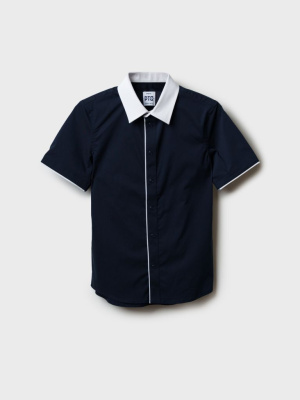 Рубашка текстильная для мальчиков (slim fit)