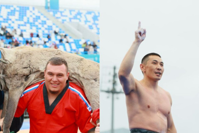 Стали известны победители соревнований по мас-рестлингу и борьбе корэш на Сабантуе / Майя Гоголева   