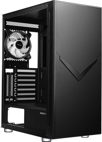 Корпус ATX ACCORD ACC-3501 черный, без БП, 2*USB 2.0, USB 3.0, USB 3.1, audio