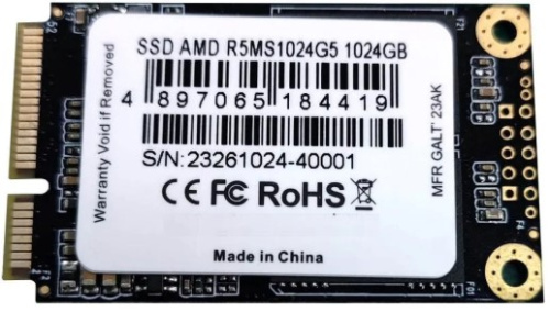 Накопитель SSD mSATA AMD R5MS1024G5 Radeon R5 1TB SATA 6Gb/s 3D TLC 552/391MB/s IOPS 84K/58K