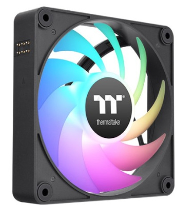 Вентилятор для корпуса Thermaltake CT120 EX CL-F181-PL12SW-A 120x120x25mm, черный, 500-2000rpm, 68CFM, 28.5dBa, 4-pin PWM ARGB (3-pack) Ret