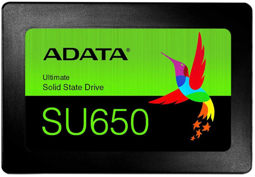 Накопитель SSD 2.5'' ADATA Ultimate SU650 Ultimate SU650 120GB TLC SATA 6Gb/s 520/320MB/s IOPS 20K/75K MTBF 2M RTL
