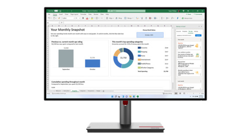 Монитор 27" Lenovo ThinkVision P27h-30 63A1GAT1EU 2560x1440, 4мс, 350 кд/м2, 1000:1, 178°/178°, IPS, 16:9, HDMI, 2*DP, USB-C 3.2 Gen 1, RJ45, Tilt, Sw