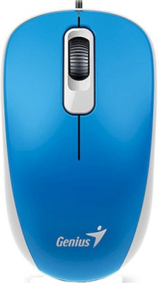Мышь Genius DX-110 31010009402 1000 DPI, 3кн., USB, blue