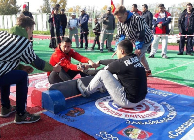 Мас-рестлинг в Спартакиаде народов Забайкалья /    