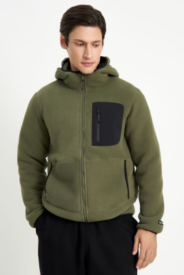 Флисовая куртка с капюшоном