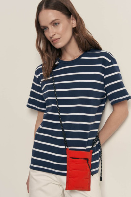 Футболка свободного силуэта в полоску